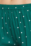 Clovia Rayon Pyjama Set - Green — thumbnail 6