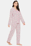 Clovia Satin Pyjama Set - Pink — thumbnail 2
