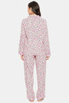 Clovia Satin Pyjama Set - Pink — thumbnail 4