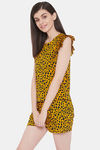 Clovia Nylon Shorts Set - Yellow — thumbnail 3