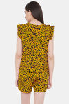 Clovia Nylon Shorts Set - Yellow — thumbnail 4