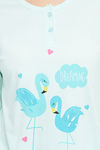 Clovia Cotton Shorts Set - Blue — thumbnail 6