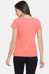 Clovia Cotton Loungewear Top - Pink — thumbnail 3