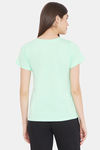 Clovia Cotton Loungewear Top - Green — thumbnail 4