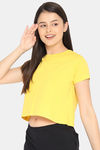 Clovia Cotton Loungewear Top - Yellow — thumbnail 2