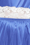 Clovia Satin Ankle Length Nightwear Set - Blue — thumbnail 8