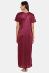 Clovia Satin Robe - Purple — thumbnail 4