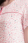 Clovia Rayon Full Length Nightdress - Pink — thumbnail 5