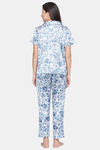 Clovia Satin Pyjama Set - White — thumbnail 4