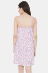 Clovia Cotton Knee Length Nightdress - Purple — thumbnail 4