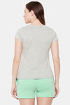 Clovia Cotton Shorts Set - Green — thumbnail 4