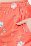 Clovia Cotton Shorts Set - Orange — thumbnail 7