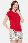 Clovia Cotton Shorts Set - White — thumbnail 2