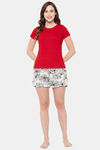 Clovia Cotton Shorts Set - White — thumbnail 5