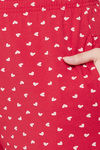 Clovia Cotton Shorts Set - Red — thumbnail 7