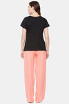 Clovia Rayon Blend Pyjama Set - Peach — thumbnail 4