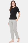 Clovia Cotton Pyjama Set - Black — thumbnail 3