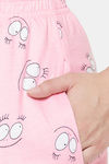 Clovia Cotton Shorts Set - Pink — thumbnail 7