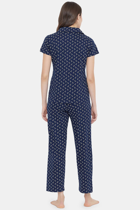 Clovia Cotton Pyjama Set - Blue — image 4