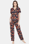 Clovia Cotton Pyjama Set - Black — thumbnail 1