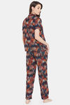 Clovia Cotton Pyjama Set - Black — thumbnail 4