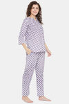Clovia Cotton Pyjama Set - Blue — thumbnail 2