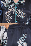 Clovia Satin Pyjama Set - Blue — thumbnail 5
