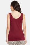 Clovia Cotton Camisole - Maroon — thumbnail 4
