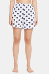Clovia Cotton Shorts - White — thumbnail 1