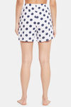 Clovia Cotton Shorts - White — thumbnail 4