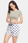 Clovia Cotton Shorts - White — thumbnail 5