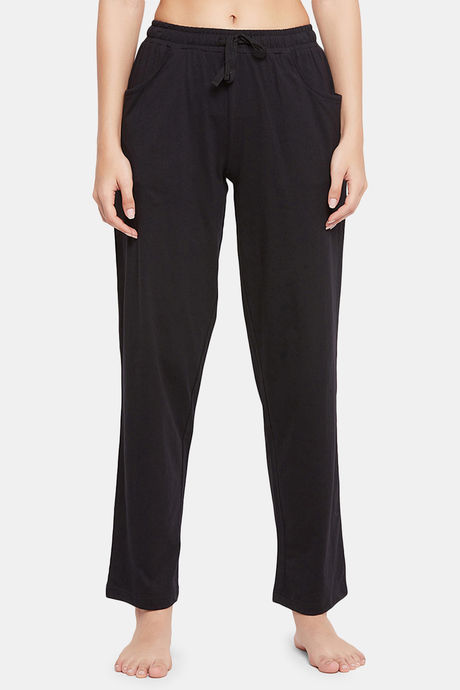 Clovia Cotton Pyajama Set - Black — image 7