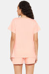 Clovia Cotton Shorts Set - Pink — thumbnail 4
