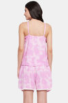 Clovia Rayon Shorts Set - Pink — thumbnail 4