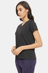 Clovia Cotton Shirt - Grey — thumbnail 3