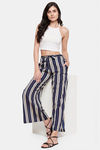 Clovia Crepe Loungewear Pyjama - Blue — thumbnail 5