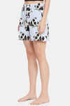 Clovia Cotton Shorts - Blue — thumbnail 3