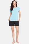Clovia Cotton Top - Blue — thumbnail 5