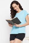 Clovia Cotton Top - Blue — thumbnail 6
