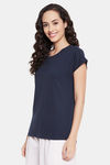 Clovia Cotton Top - Blue — thumbnail 3