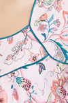 Clovia Cotton Full Length Nightdress - Pink — thumbnail 7