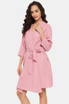 Clovia Cotton Robes - Pink — thumbnail 3