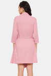 Clovia Cotton Robes - Pink — thumbnail 4
