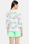Clovia Cotton Shorts Set - Green — thumbnail 4
