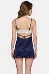 Clovia Lace Babydoll With Sexy Back - Navy Blue — thumbnail 4