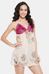 Clovia Georgette Babydoll - White — thumbnail 2