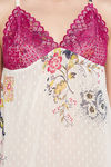 Clovia Georgette Babydoll - White — thumbnail 6