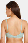 Romace Padded Non Wired Full Coverage T-Shirt Bra - Green — thumbnail 3