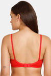 Romace Padded Non Wired Full Coverage T-Shirt Bra - Red — thumbnail 3
