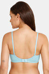 Romace Padded Non Wired Full Coverage T-Shirt Bra - Turquoise — thumbnail 3